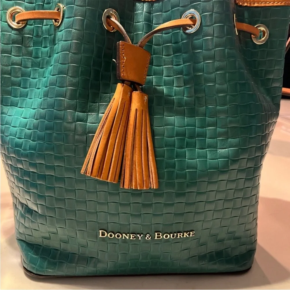 Dooney & Bourke// green bucket bag - Picture 2 of 10